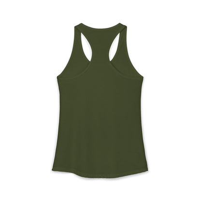 Hula Girl Packin' Heat Women's Racerback Tank Top by theGreenDragonTavern.shop