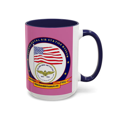 DeLand Naval Air Station Museum Pink Accent Mug by theGreenDragonTavern.shop