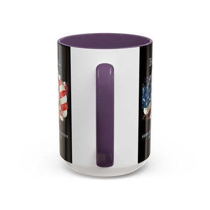 Ronald Reagan Freedom Vendetta Black Accent Mug by theGreenDragonTavern.shop