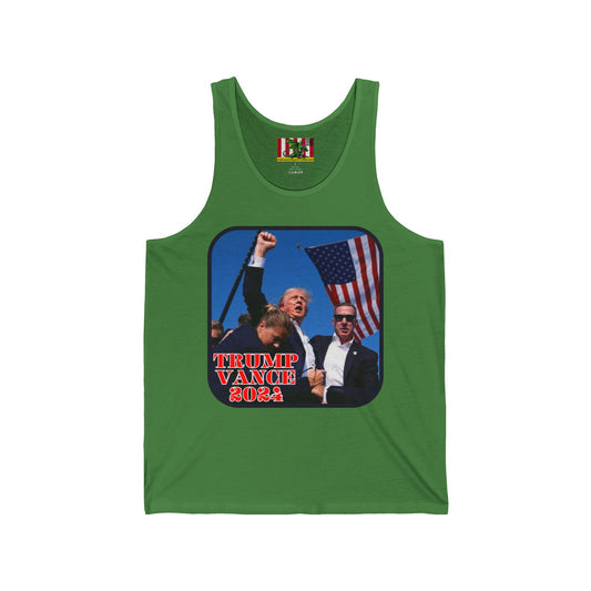 Trump and Vance 2024 Unisex Jersey Tank Top by theGreenDragonTavern.shop