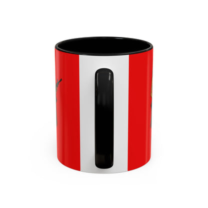 Hula Girl Packin' Heat Red Accent Mug by theGreenDragonTavern.shop
