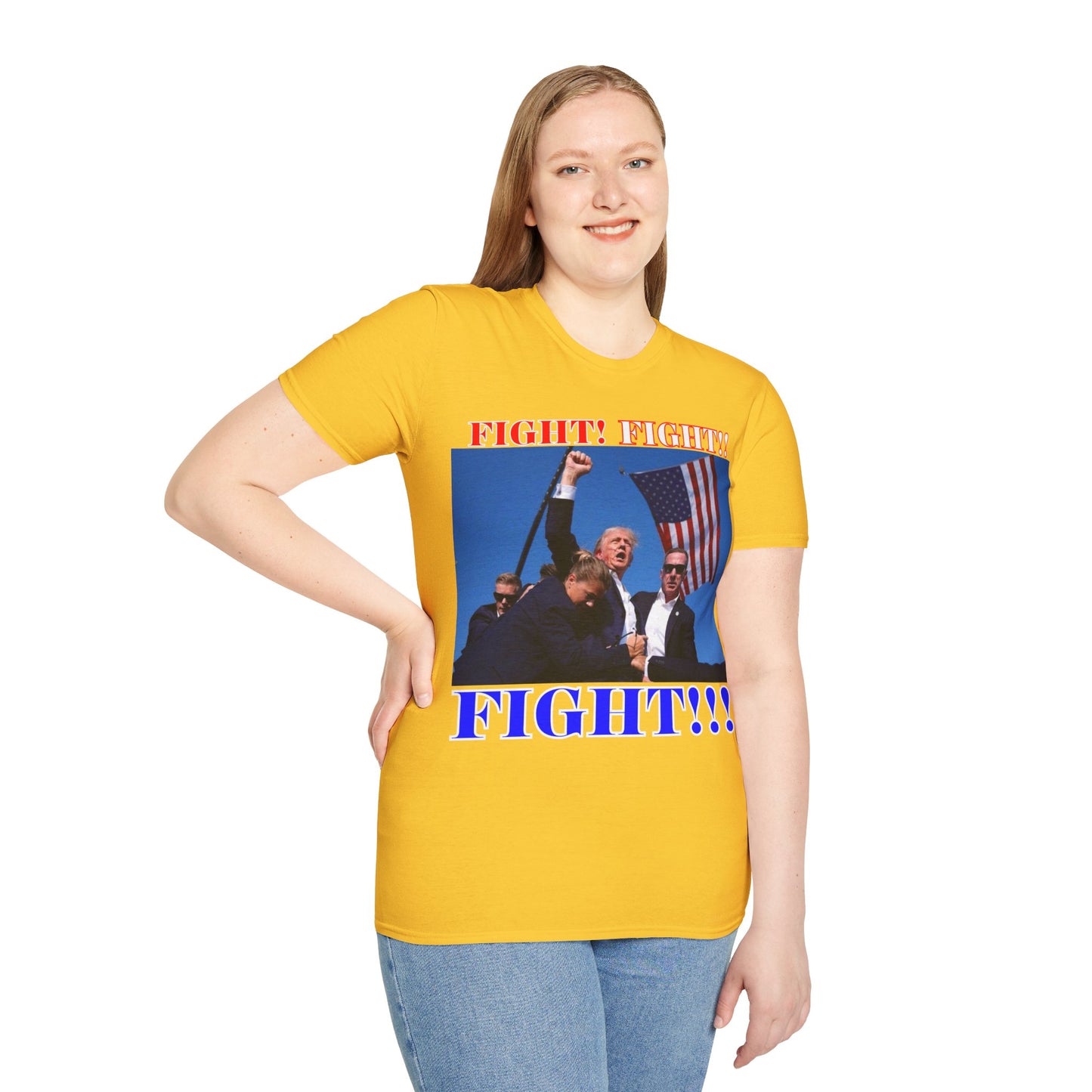 FIGHT! FIGHT!! FIGHT!!! Light colors Unisex T-Shirt by theGreenDragonTavern.shop
