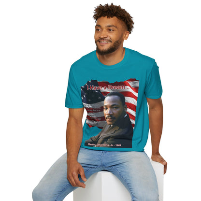 "I Have a Dream" MLKJr Dark colors Unisex T-Shirt by theGreenDragonTavern.shop