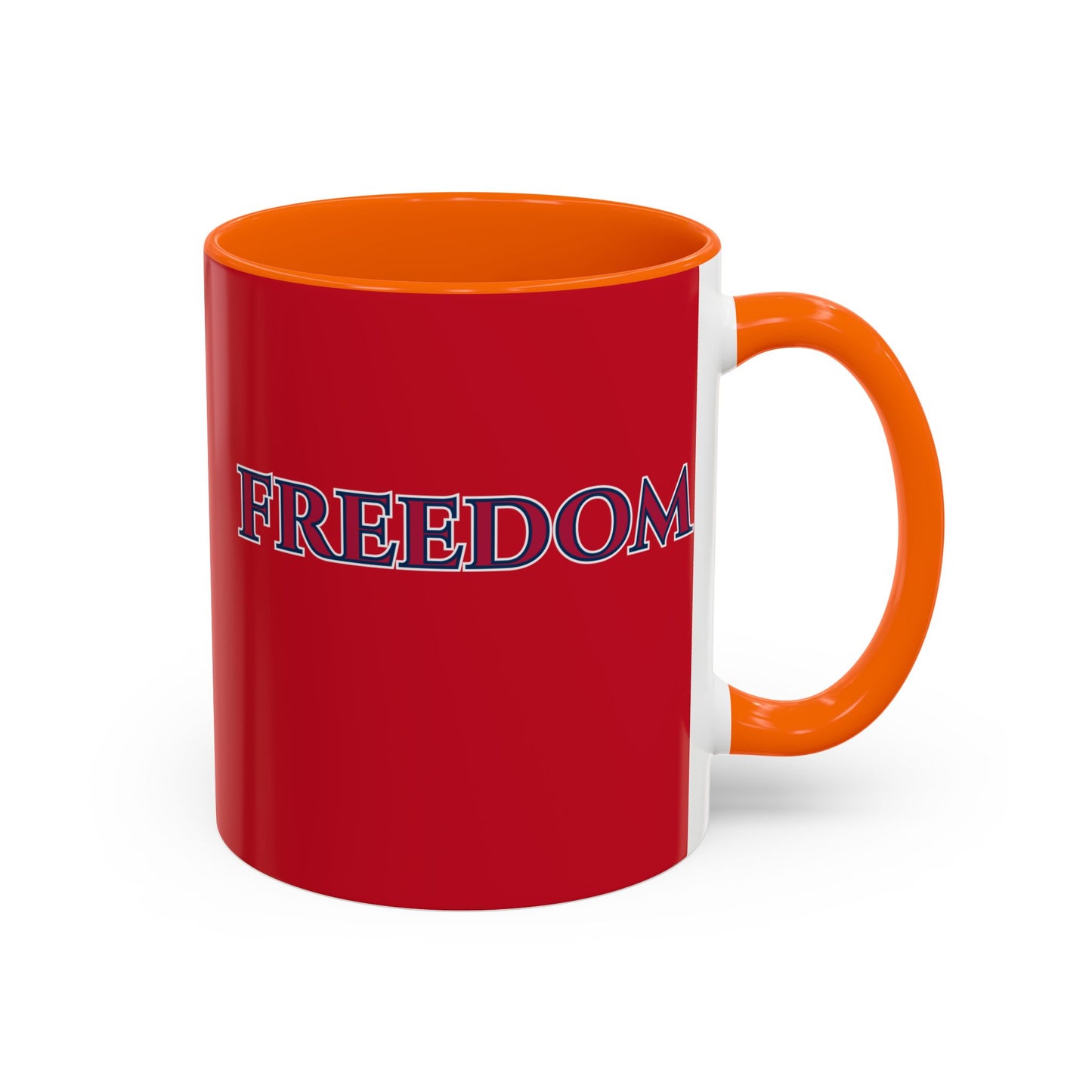 Freedom, Red Accent Mug by theGreenDragonTavern.shop