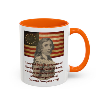 Deborah Sampson, America's Mulan White Accent Mug by theGreenDragonTavern.shop