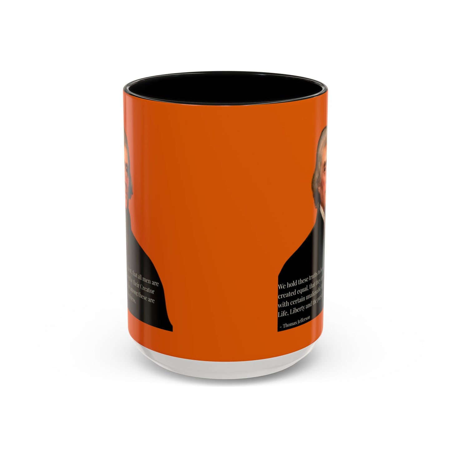 We hold these truths to be self-evident Orange Accent Mug by theGreenDragonTavern.shop