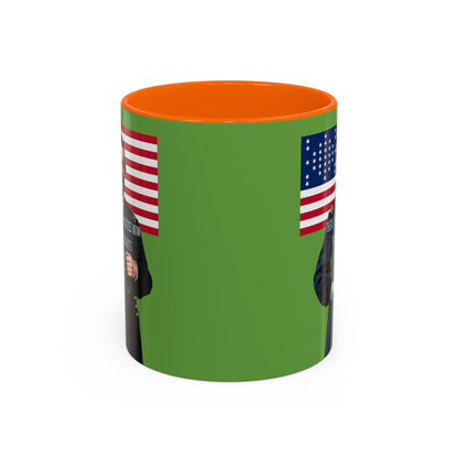 "Traitors and Patriots" Ulysses Grant Green Accent Mug by theGreenDragonTavern.shop