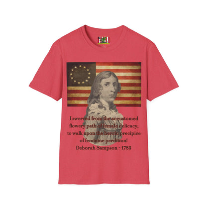 Deborah Sampson, America's Mulan Light colors Unisex T-Shirt by theGreenDragonTavern.shop