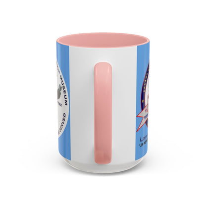 DNASM 2-sided, Founding & Student Art w/WhiteBG Light Blue Accent Mug by theGreenDragonTavern.shop