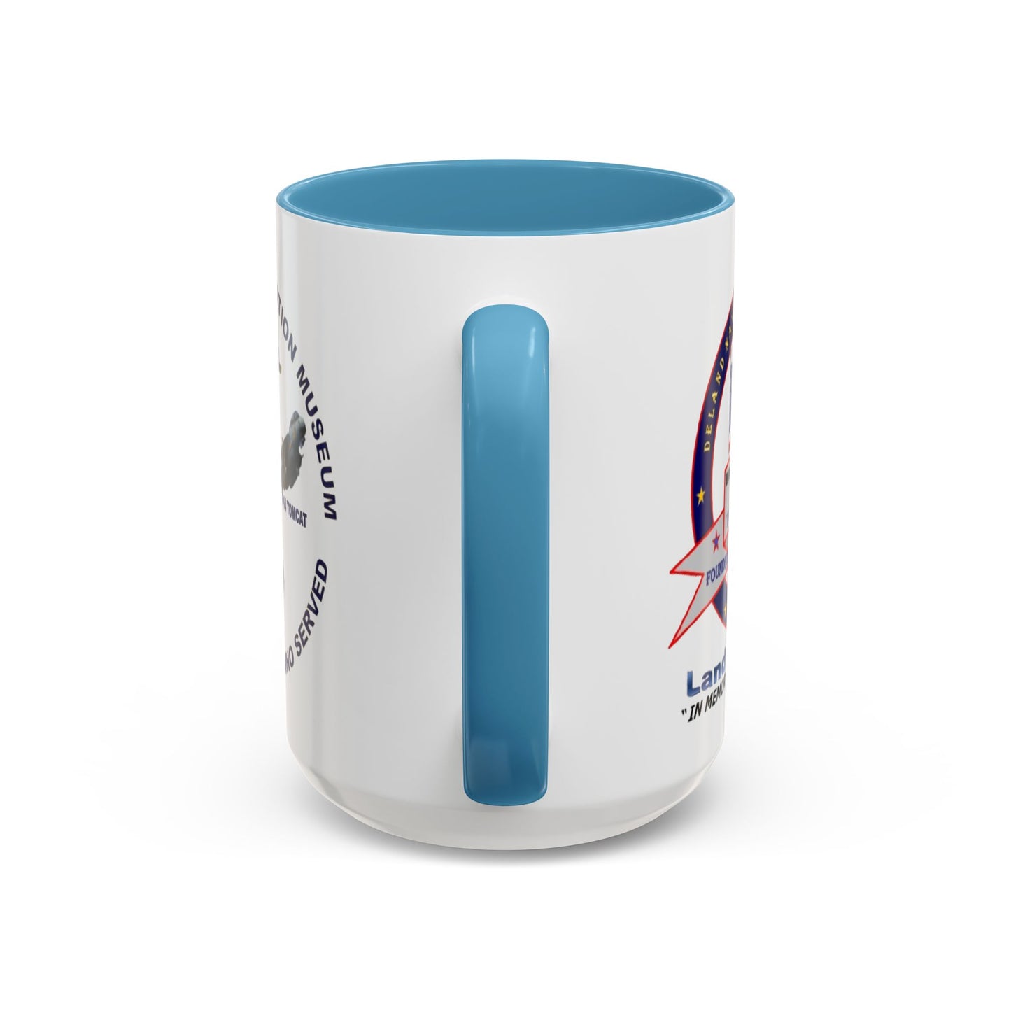 DNASM 2-sided, Founding & Student Art White Accent Mug by theGreenDragonTavern.shop