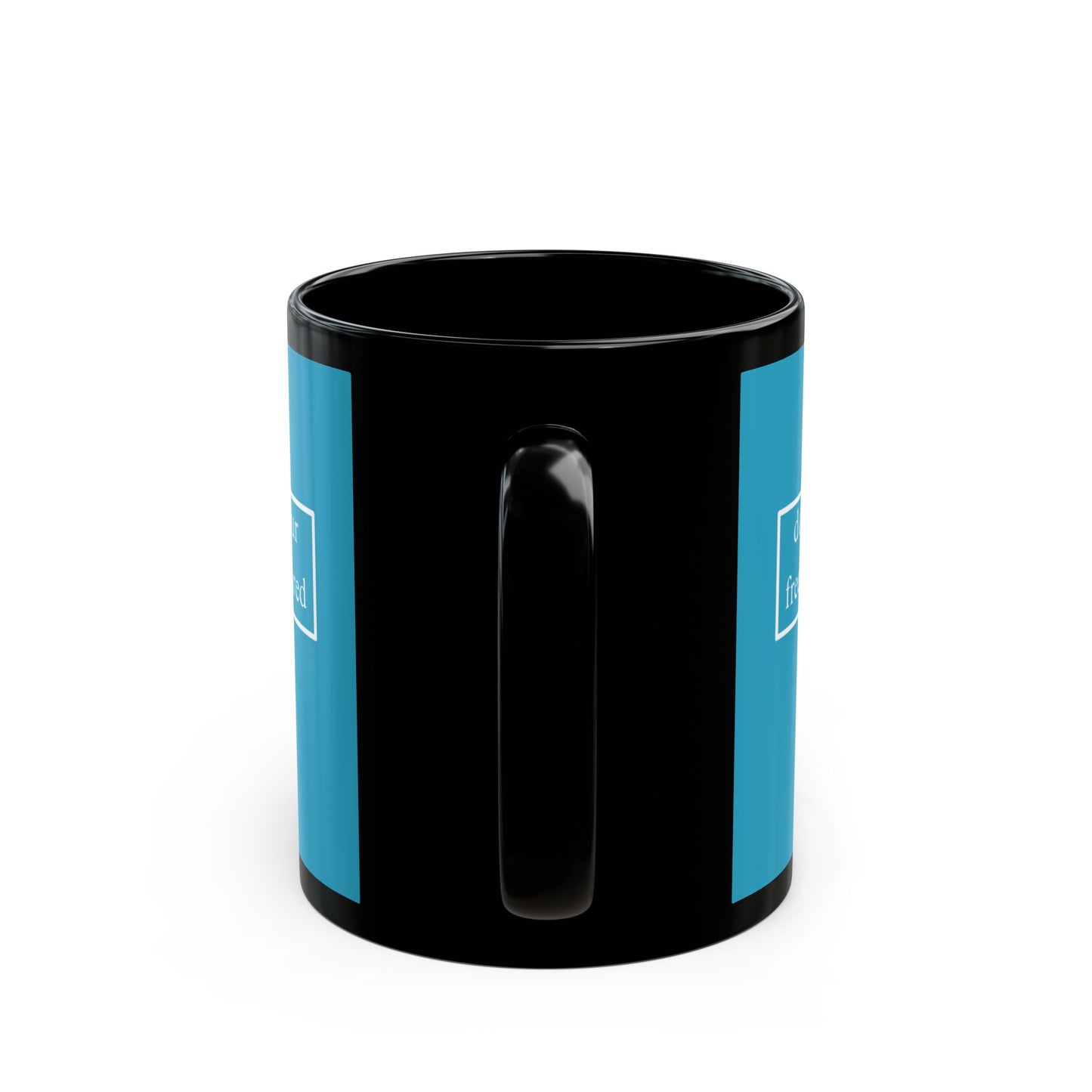 don't assume your freedoms are assured White font Turquoise Mug by theGreenDragonTavern.shop