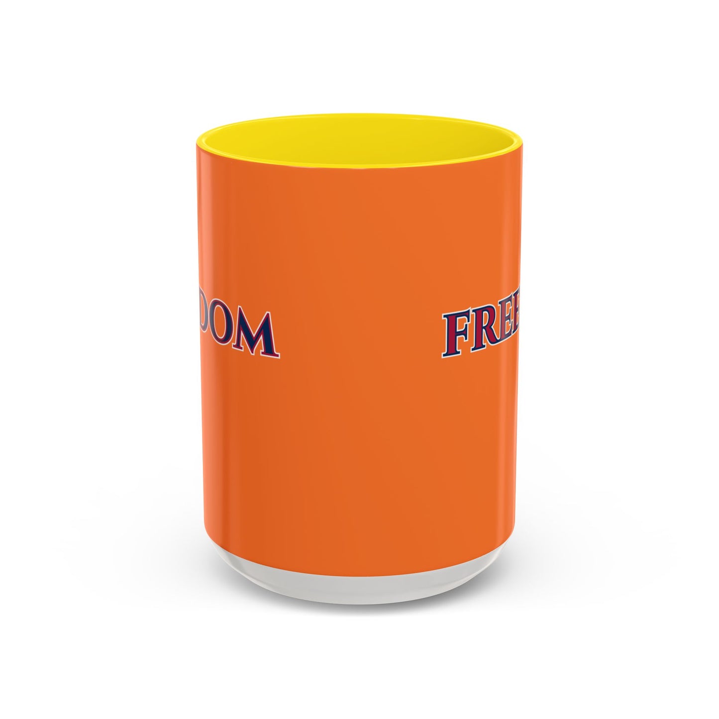 Freedom, Orange Accent Mug by theGreenDragonTavern.shop