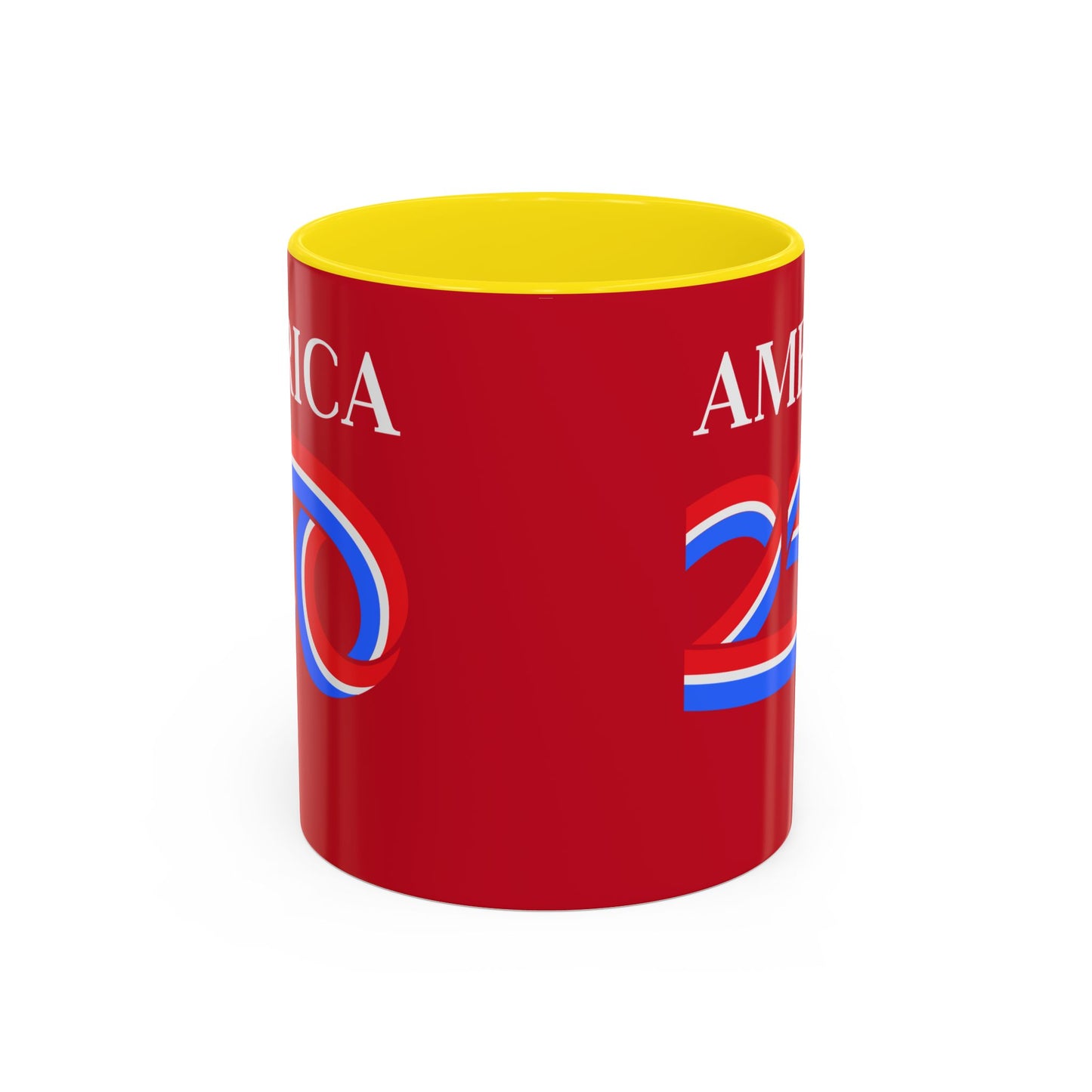 America 250 Red Accent Mug by theGreenDragonTavern.shop