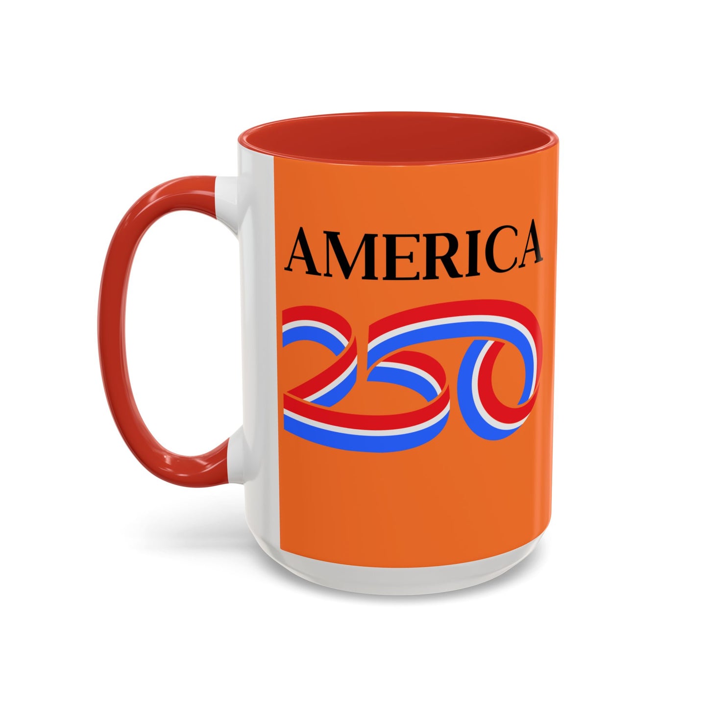 America 250 Orange Accent Mug by theGreenDragonTavern.shop