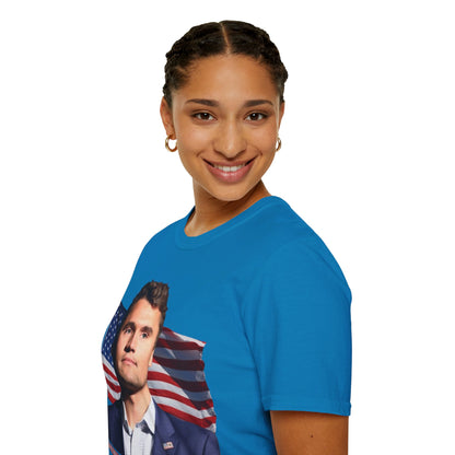 Charlie Kirk, Healthy Debate Dark colors Unisex T-Shirt by theGreenDragonTavern.shop