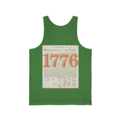 Declaration of Independence Unisex Jersey Tank Top by theGreenDragonTavern.shop