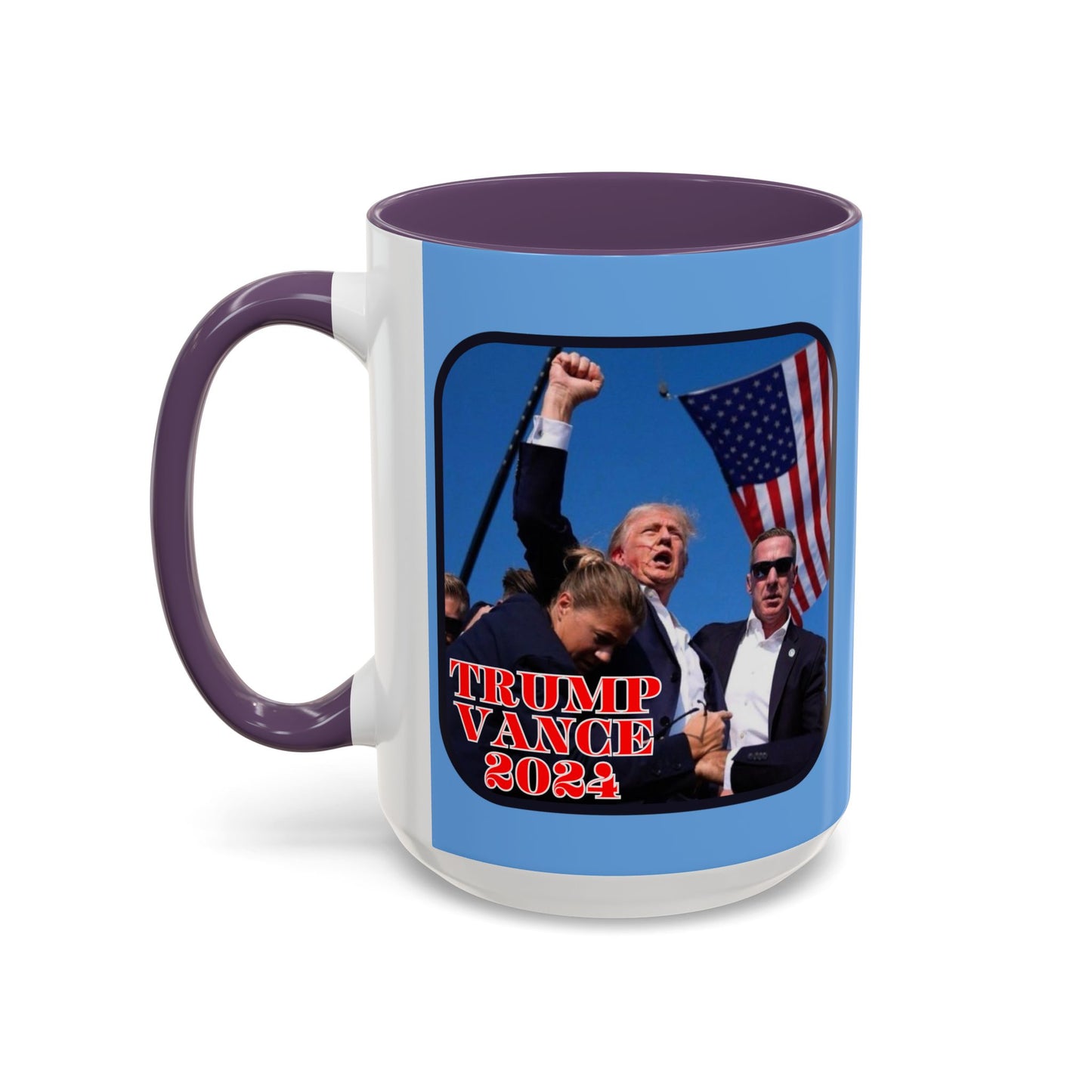 Trump and Vance 2024 Accent Mug by theGreenDragonTavern.shop