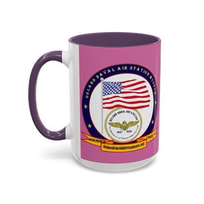 DeLand Naval Air Station Museum Pink Accent Mug by theGreenDragonTavern.shop