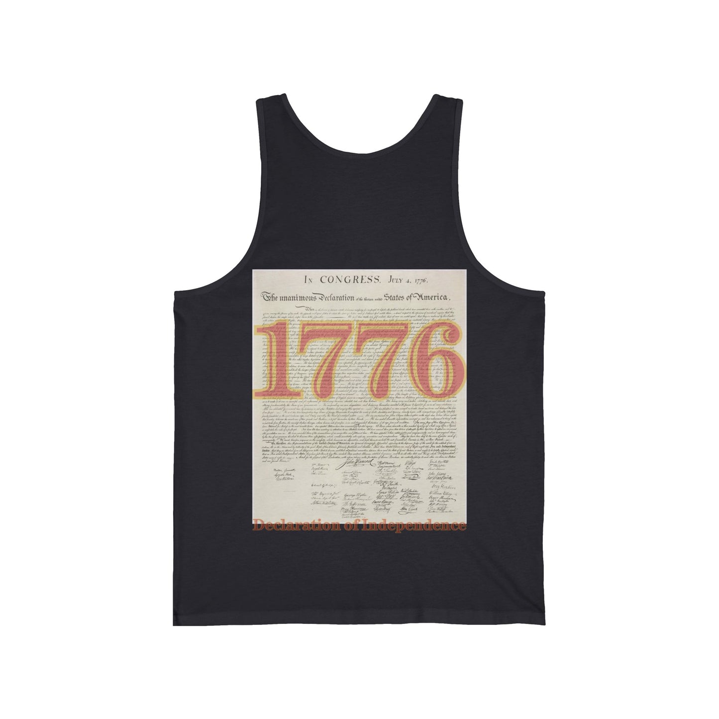 Declaration of Independence Unisex Jersey Tank Top by theGreenDragonTavern.shop