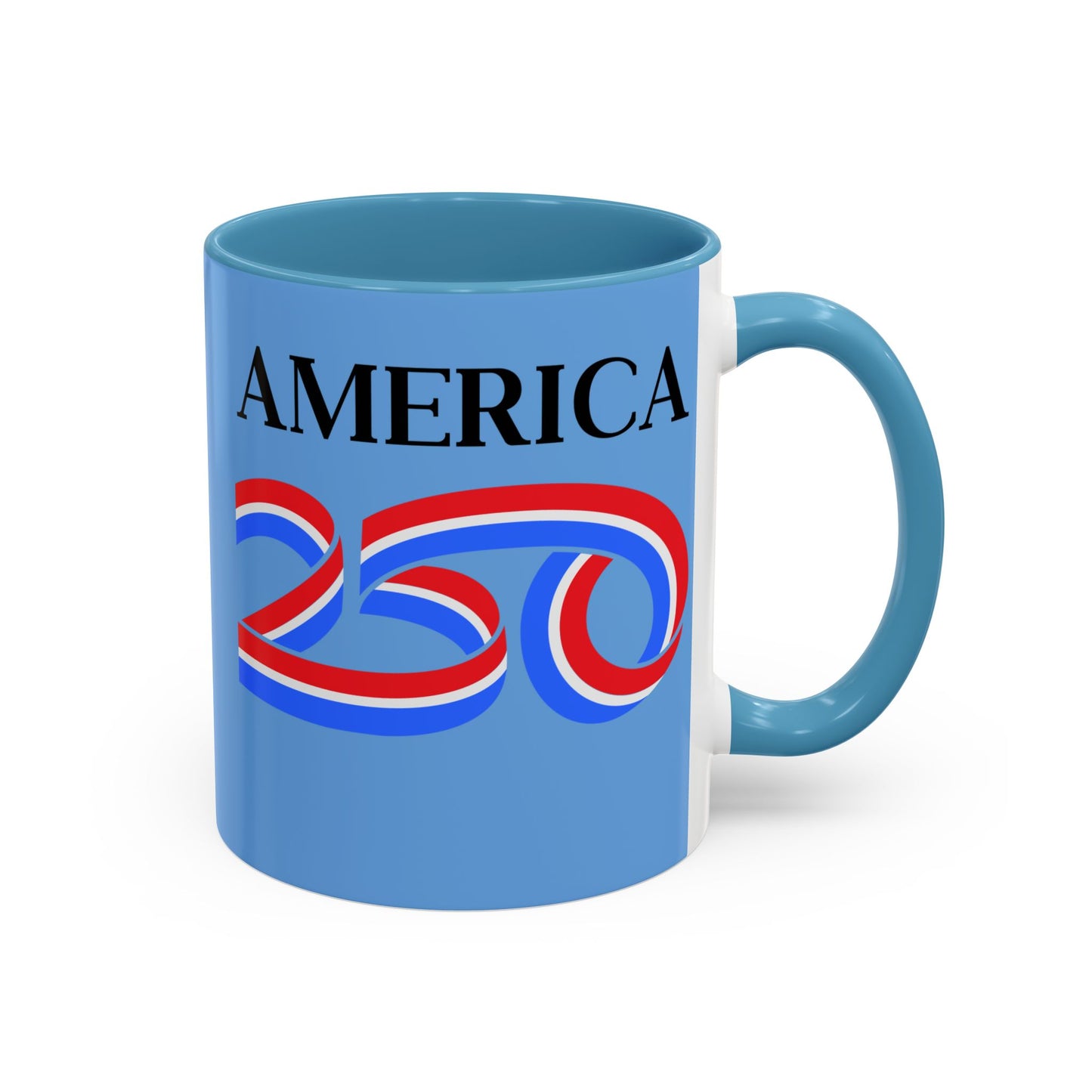America 250 Light Blue Accent Mug by theGreenDragonTavern.shop