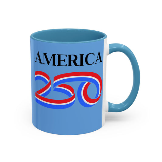 America 250 Light Blue Accent Mug by theGreenDragonTavern.shop