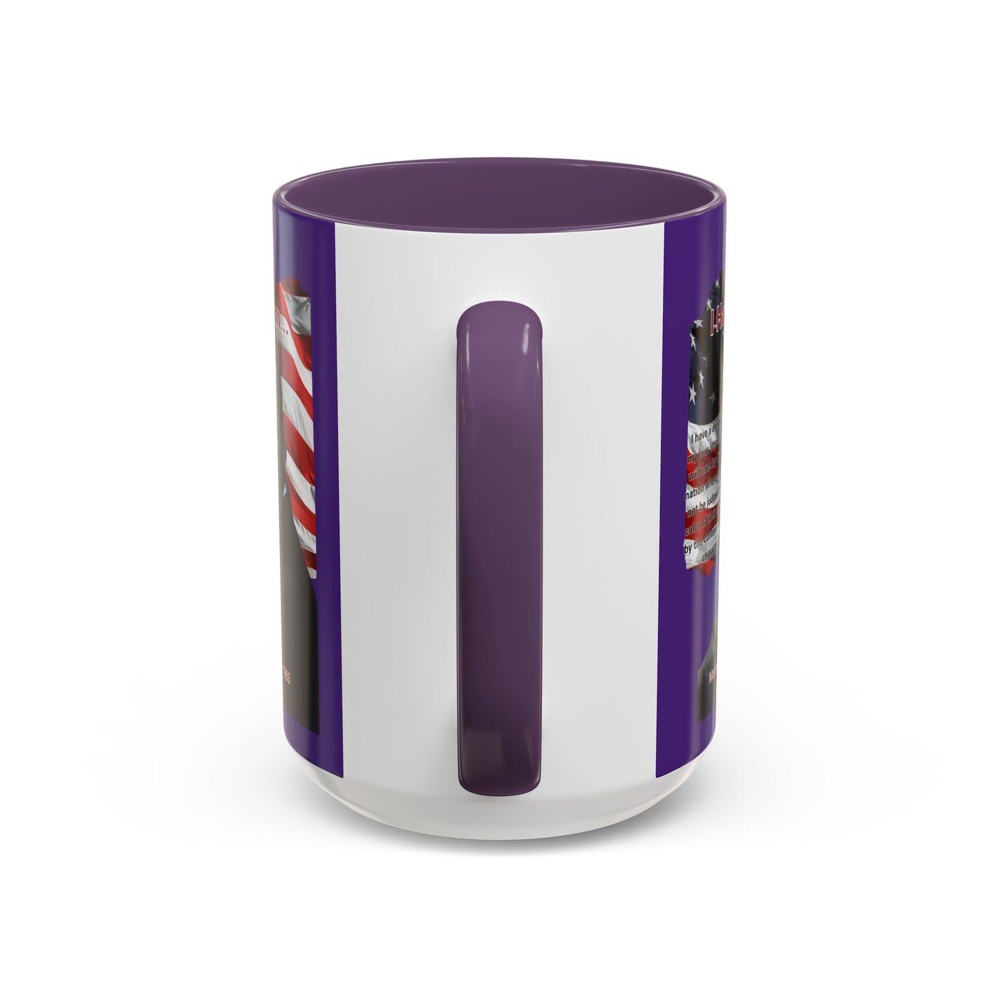 "I Have a Dream" MLKJr Purple Accent Mug by theGreenDragonTavern.shop