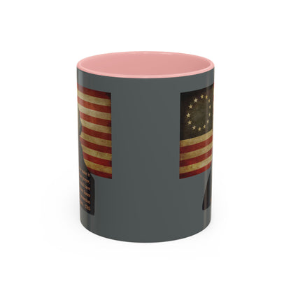 Washington's Earnest Prayer Grey Accent Mug by theGreenDragonTavern.shop
