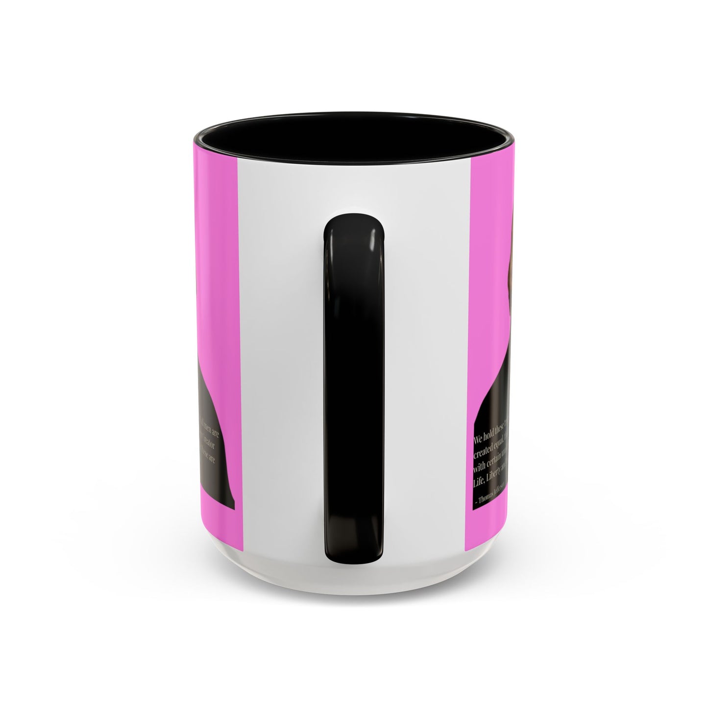 We hold these truths to be self-evident Pink Accent Mug by theGreenDragonTavern.shop