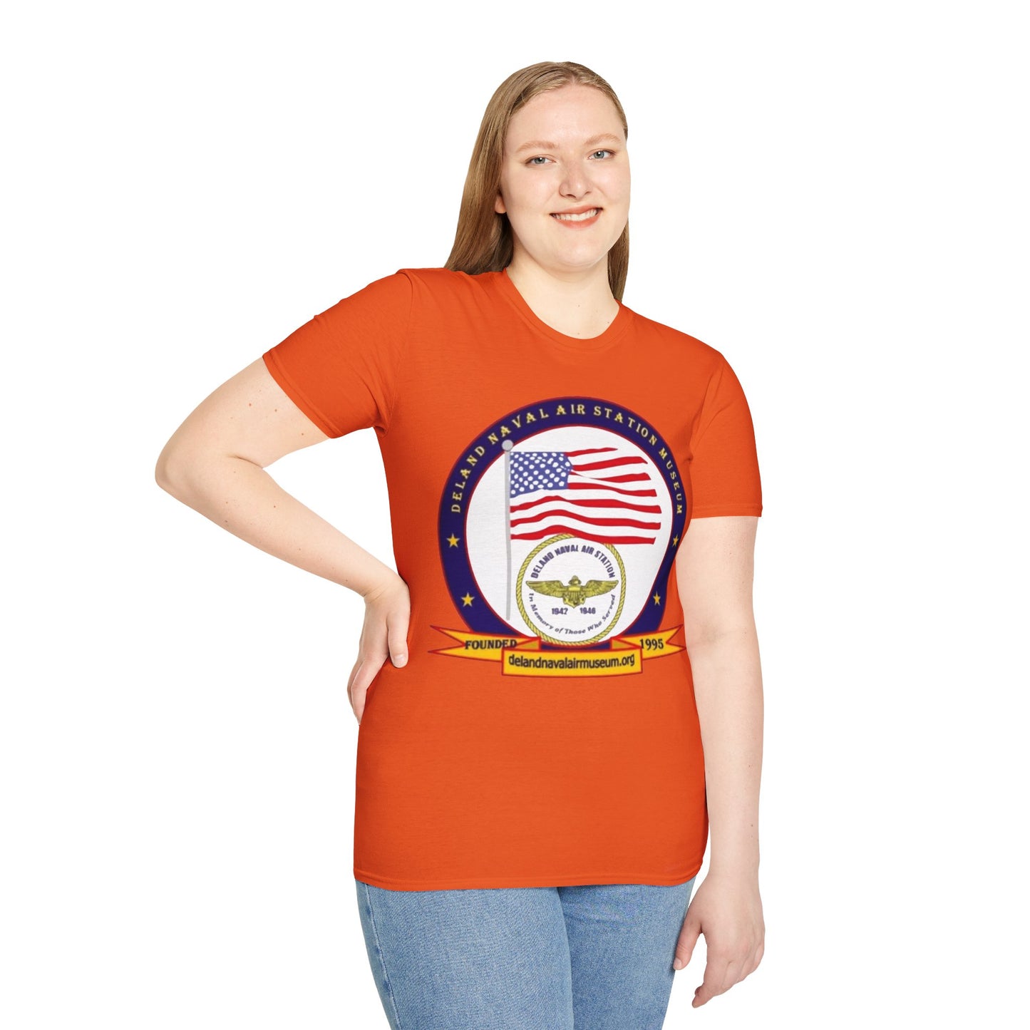 DeLand Naval Air Station Museum Lighter Colors Unisex T-Shirt by theGreenDragonTavern.shop