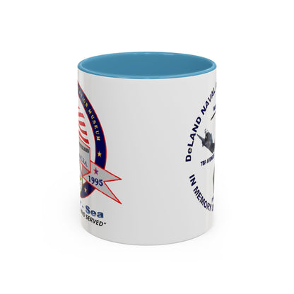 DNASM 2-sided, Founding & Student Art White Accent Mug by theGreenDragonTavern.shop