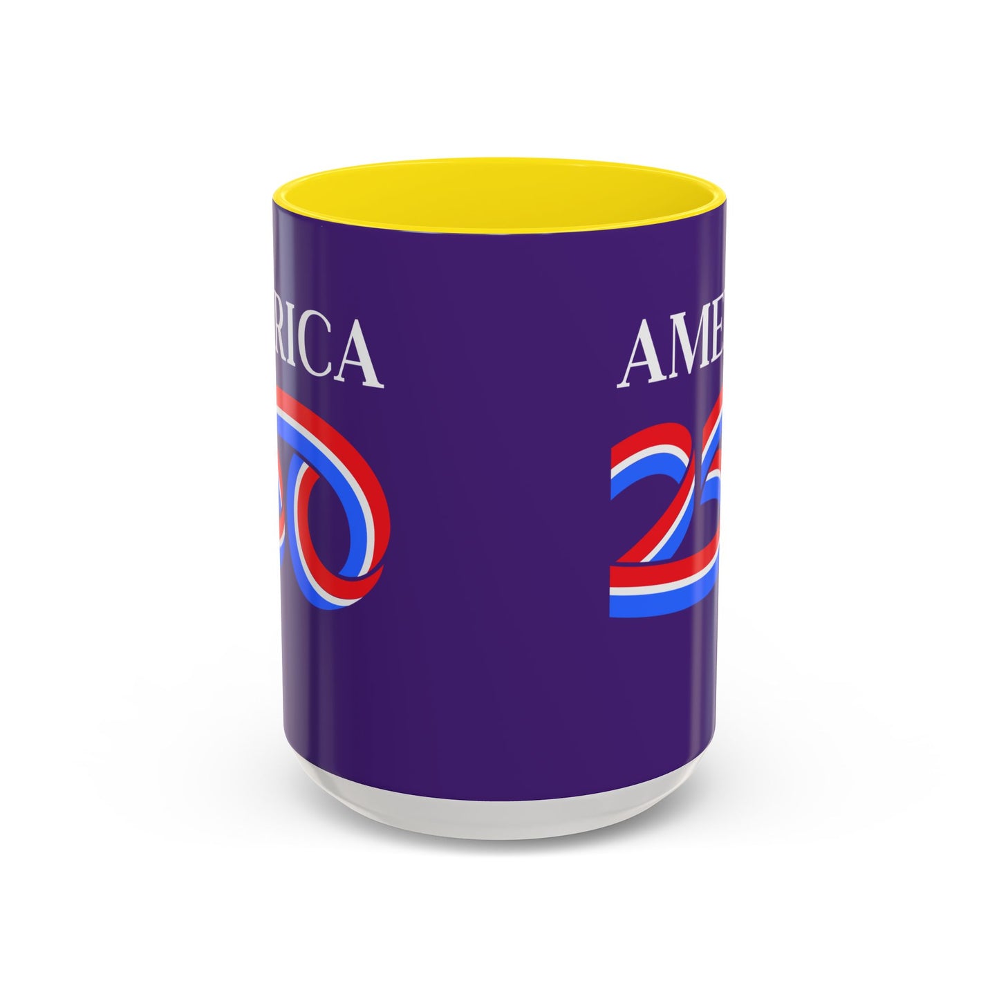 America 250 Dark Purple Accent Mug by theGreenDragonTavern.shop
