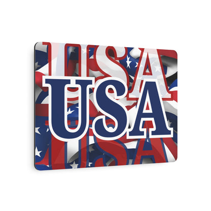 USA! USA! USA Blue Center Metal Art Sign by theGreenDragonTavern.shop