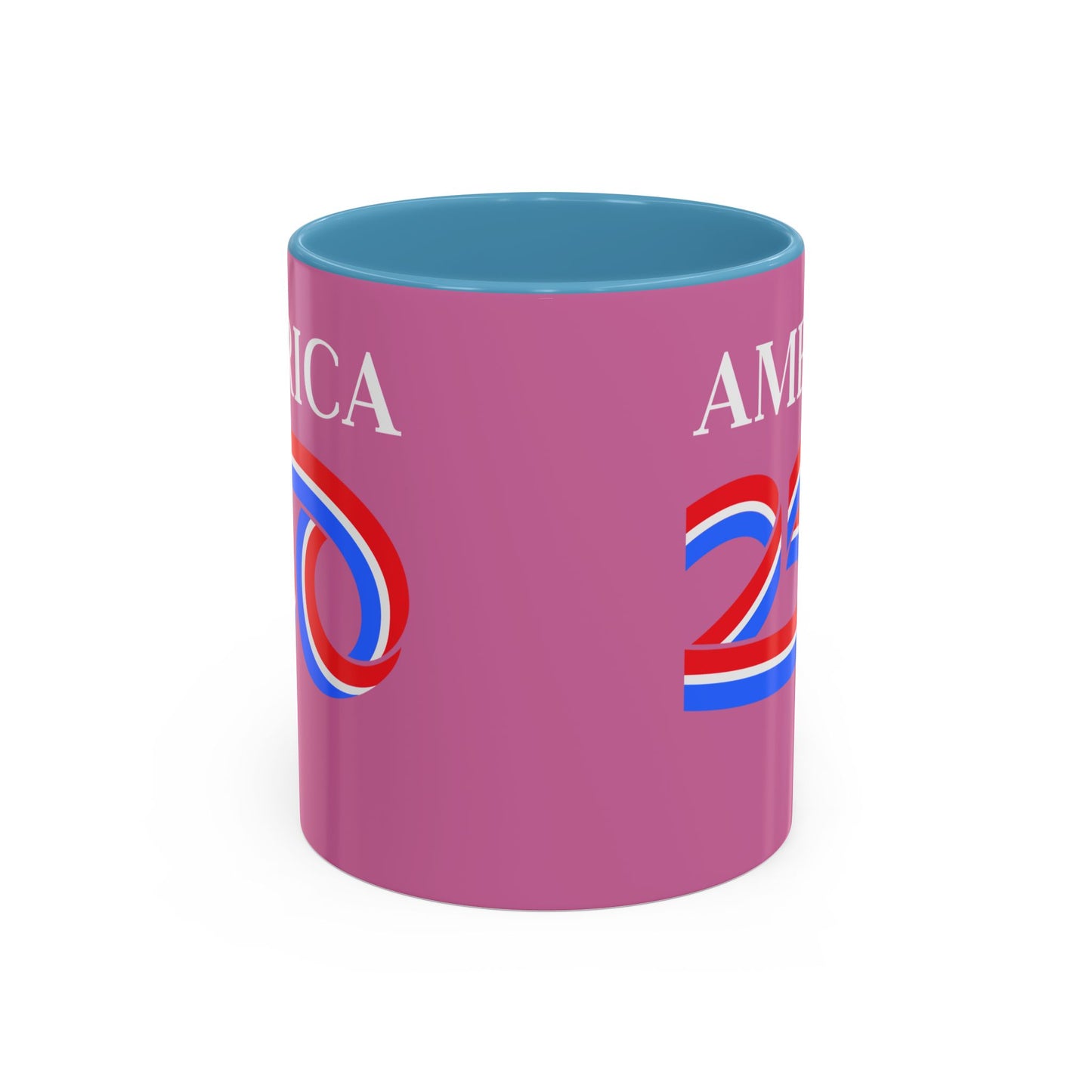 America 250 Pink Accent Mug by theGreenDragonTavern.shop