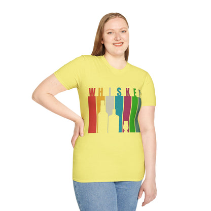 Whiskey spelled with an 'e' Light colors Unisex T-Shirt by theGreenDragonTavern.shop