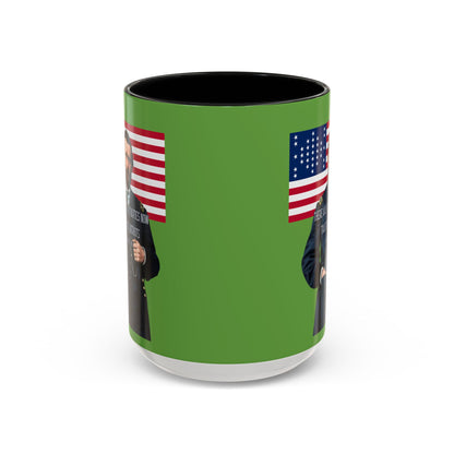 "Traitors and Patriots" Ulysses Grant Green Accent Mug by theGreenDragonTavern.shop