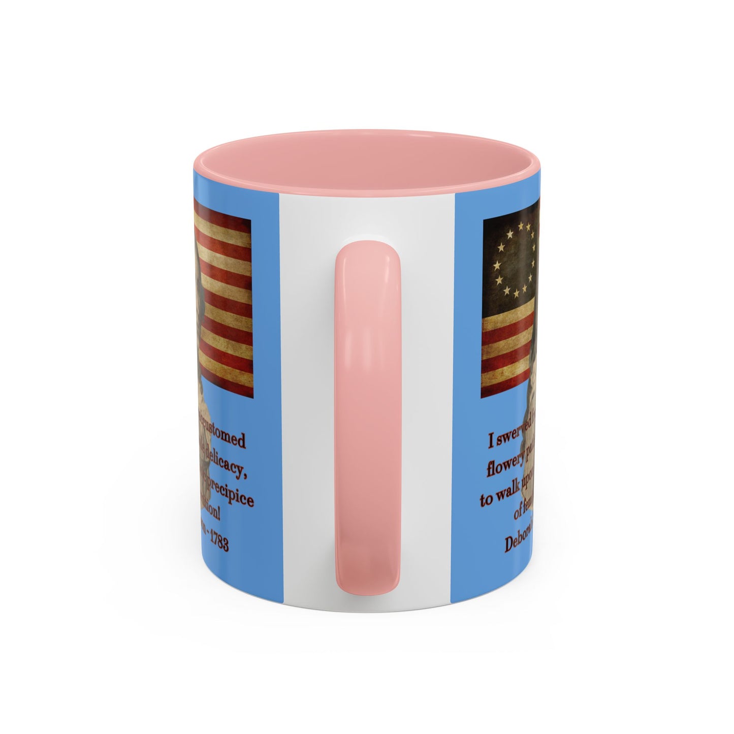 Deborah Sampson, America's Mulan Light Blue Accent Mug by theGreenDragonTavern.shop