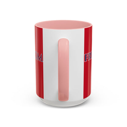 Freedom, Red Accent Mug by theGreenDragonTavern.shop