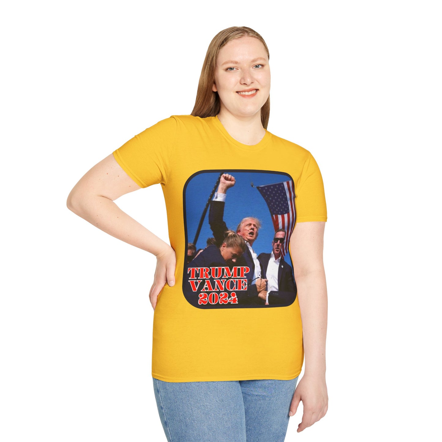 Trump and Vance 2024 Light colors Unisex T-Shirt by theGreenDragonTavern.shop