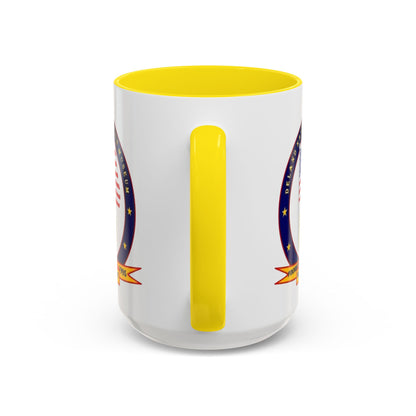 DeLand Naval Air Station Museum White Accent Mug by theGreenDragonTavern.shop