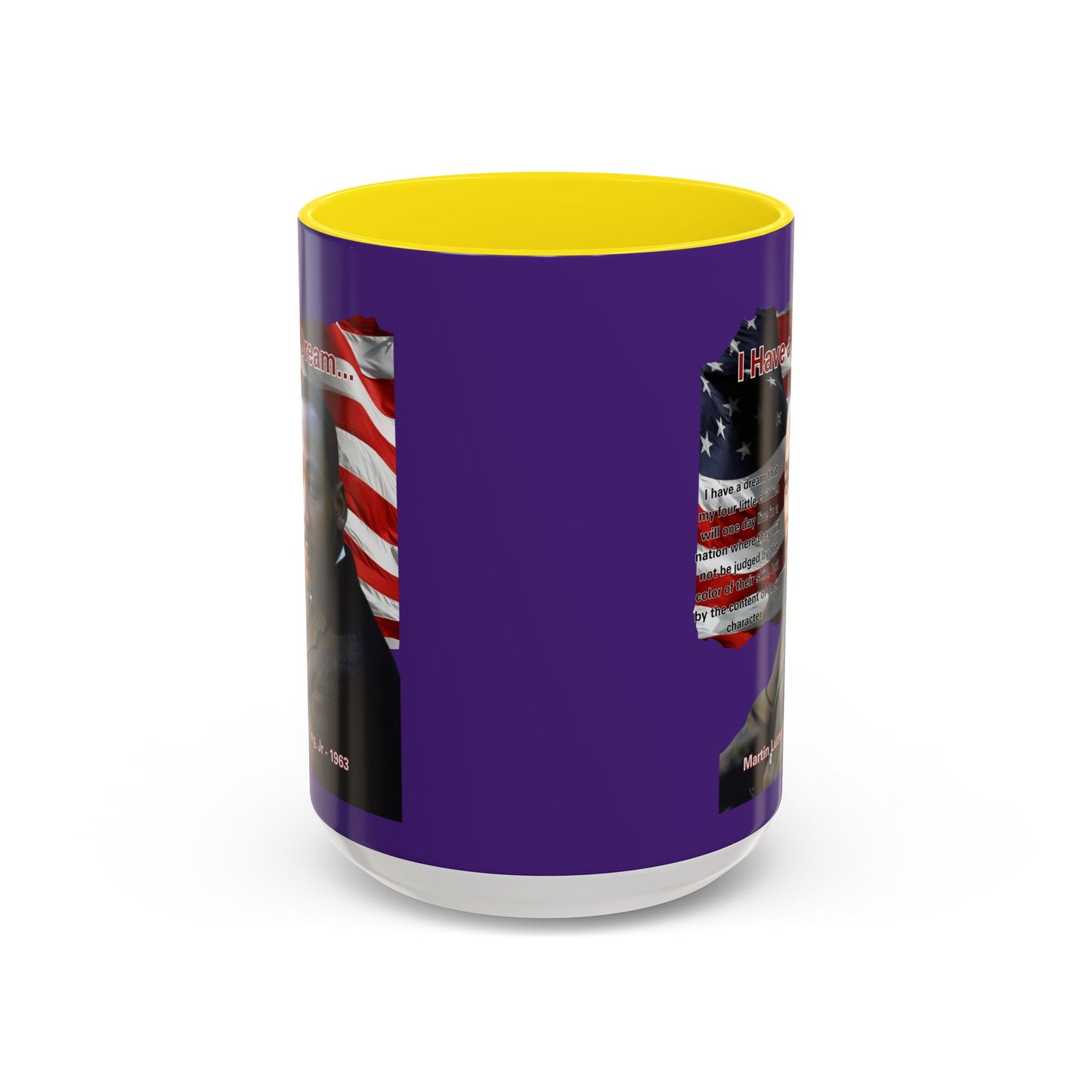 "I Have a Dream" MLKJr Purple Accent Mug by theGreenDragonTavern.shop