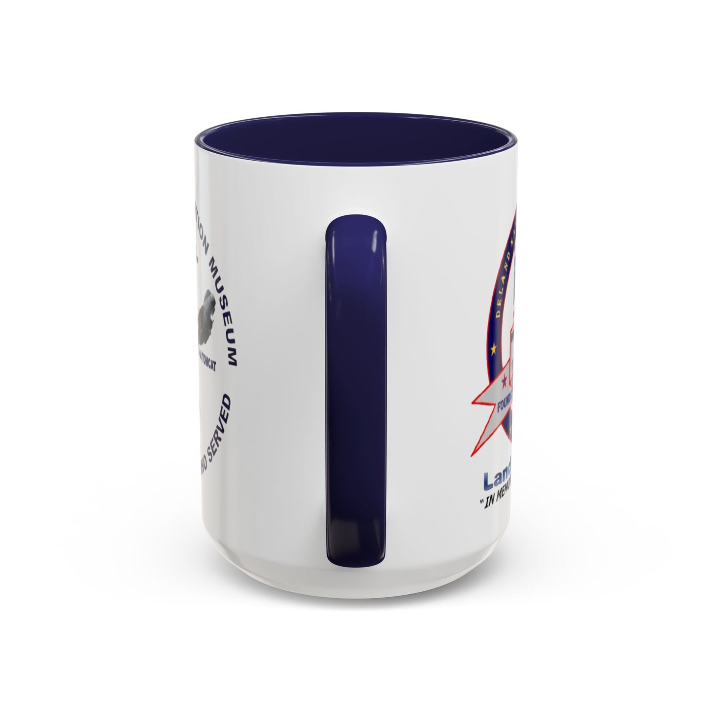 DNASM 2-sided, Founding & Student Art White Accent Mug by theGreenDragonTavern.shop