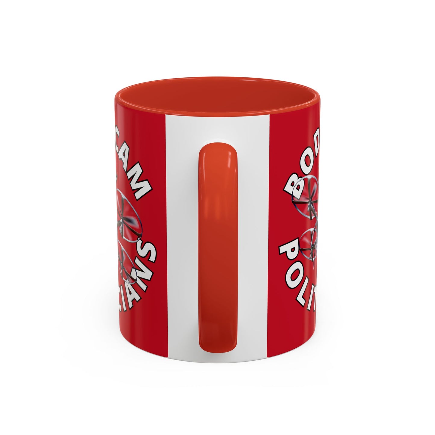 Bodycam the Politicians Drone Red Accent Mug by theGreenDragonTavern.shop