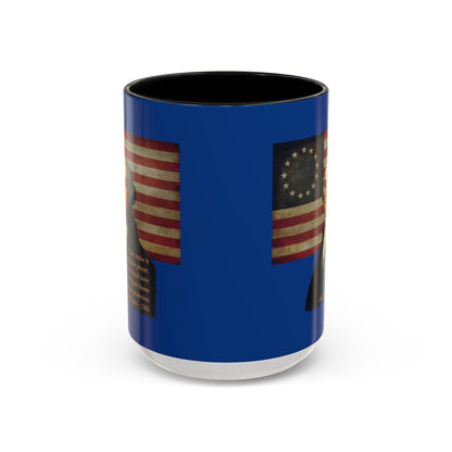 Washington's Earnest Prayer Dark Blue Accent Mug by theGreenDragonTavern.shop