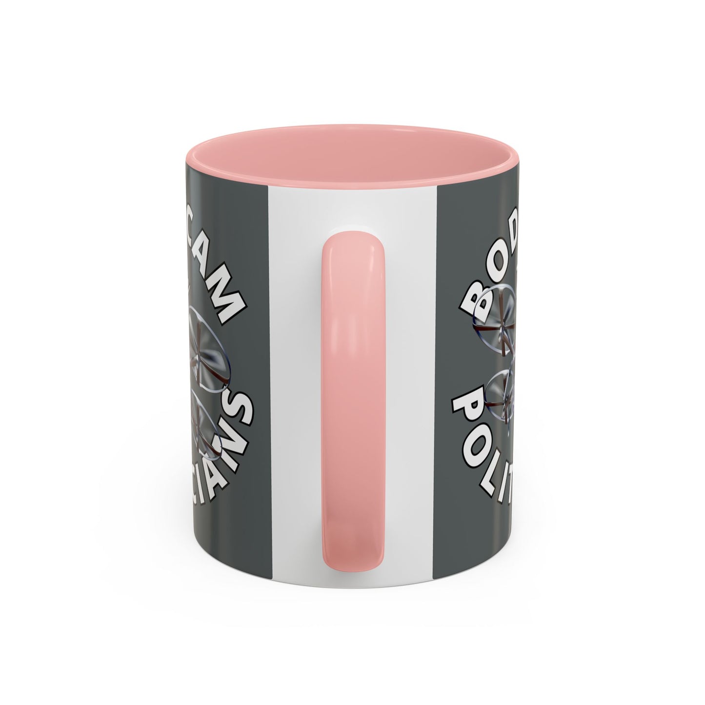 Bodycam the Politicians Drone Grey Accent Mug by theGreenDragonTavern.shop