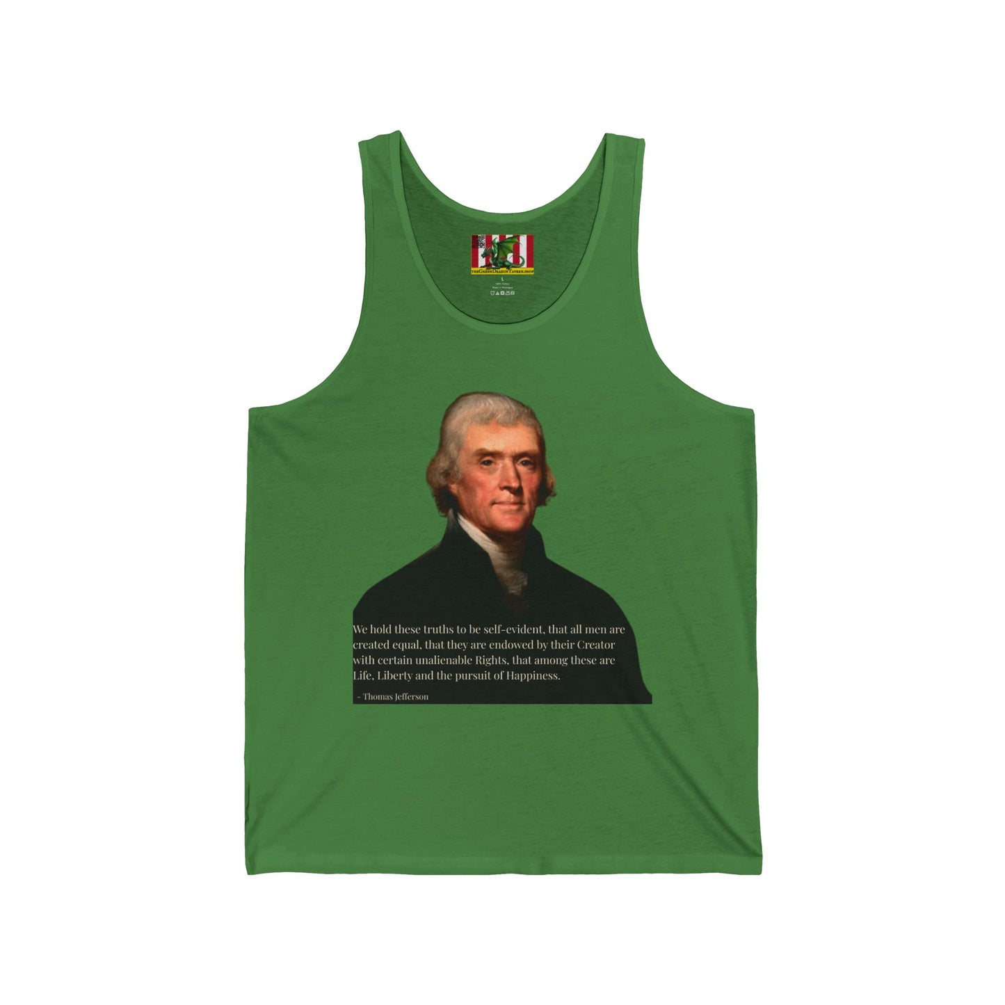 We hold these truths to be self-evident Unisex Jersey Tank Top by theGreenDragonTavern.shop