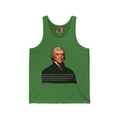 We hold these truths to be self-evident Unisex Jersey Tank Top by theGreenDragonTavern.shop