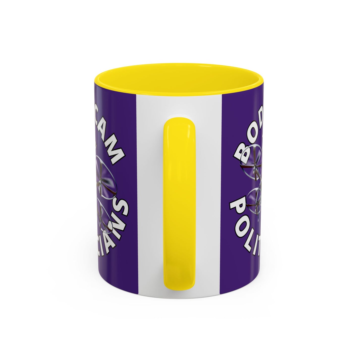 Bodycam the Politicians Drone Dark Purple Accent Mug by theGreenDragonTavern.shop