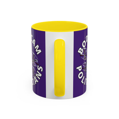 Bodycam the Politicians Drone Dark Purple Accent Mug by theGreenDragonTavern.shop