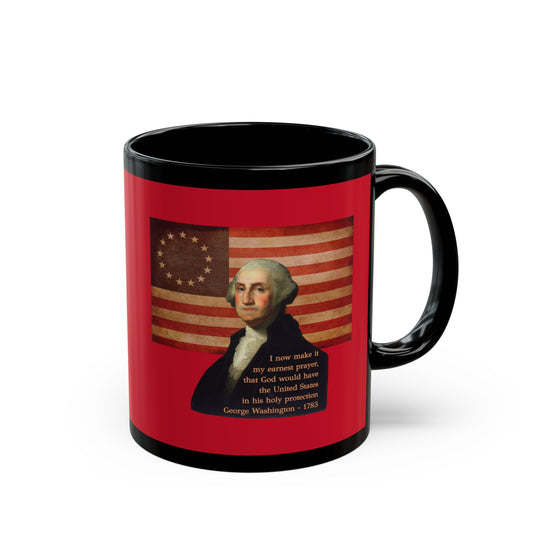 Washington's Earnest Prayer Red Mug by theGreenDragonTavern.shop