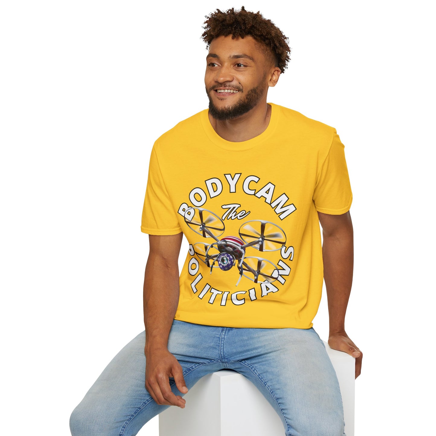 Bodycam the Politicians Drone Light colors Unisex T-Shirt by theGreenDragonTavern.shop